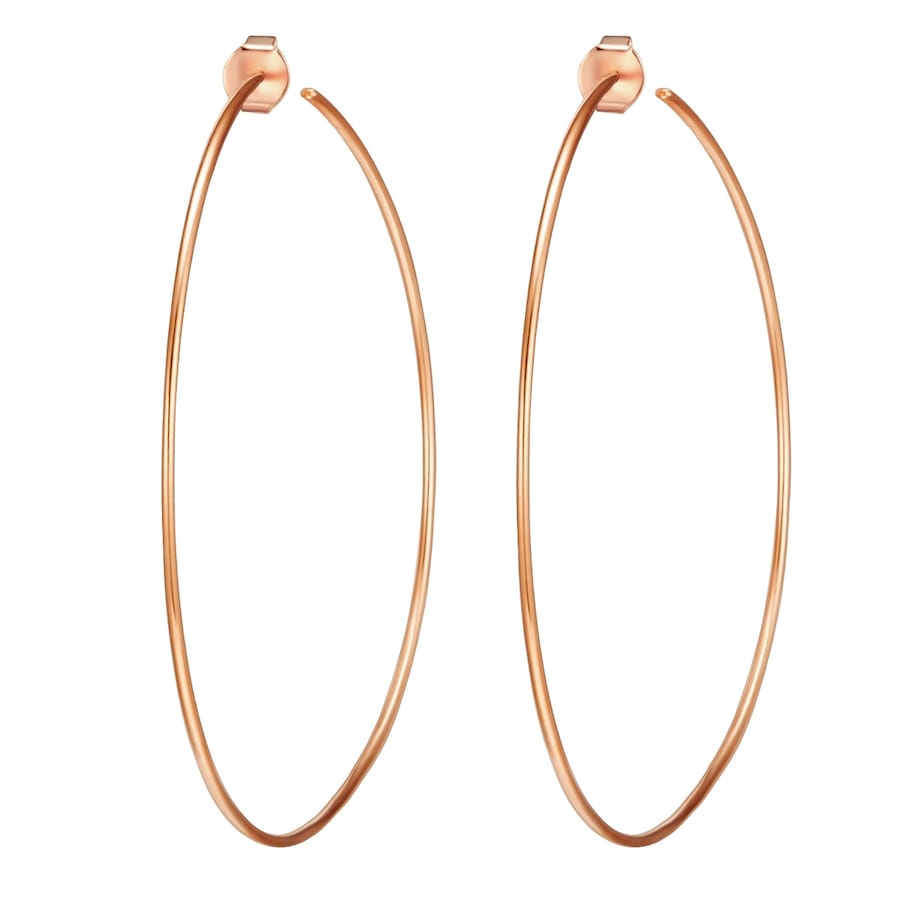 Glanzstücke München Srebrne kolczyki kreole srebro wysokiej próby srebrny Kolczyki koła 1 ct Damski