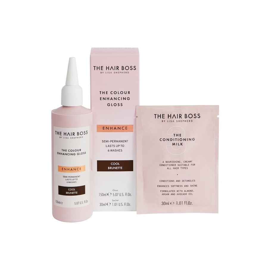 The Hair Boss Rozświetlacz podkreśląjacy zimny odcień ciemnych włosów Tonery do włosów 150 ml