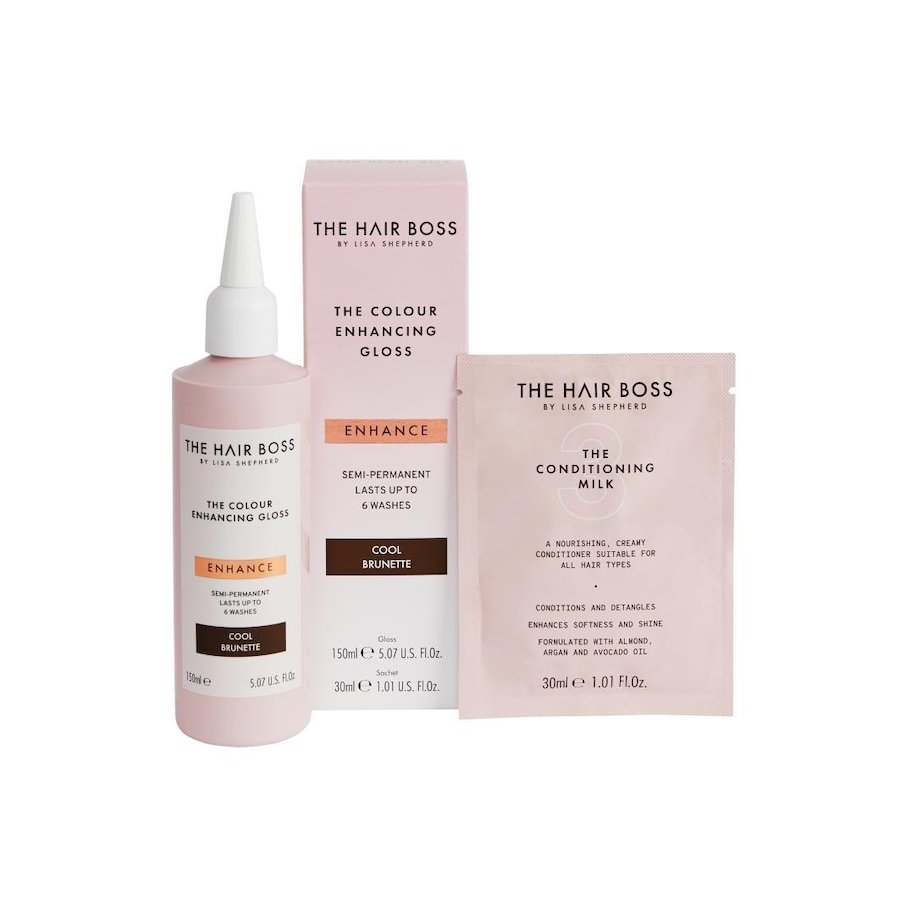 The Hair Boss Rozświetlacz podkreśląjacy zimny odcień ciemnych włosów Tonery do włosów 150 ml