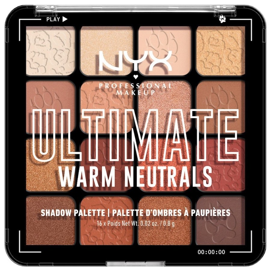 NYX Professional Makeup Ultimate Shadow Palette Paletki cieni i zestawy kosmetyków 12,8 g WARM NEUTRAL