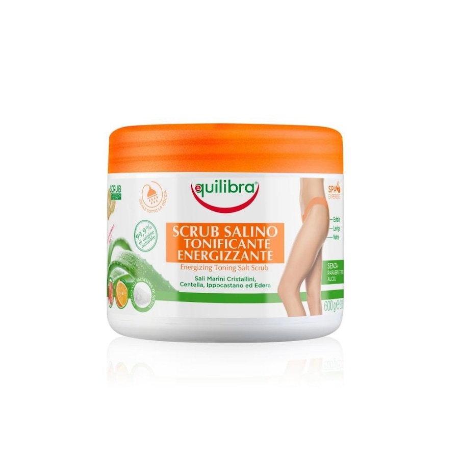 Equilibra Tonizująco - energetyzujący peeling solny do ciała Peeling do ciała 600 g