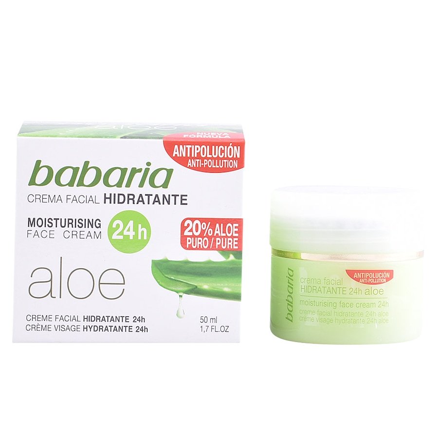 Babaria ALOE VERA 24H moisturising face cream Kremy do twarzy 50 ml Damski