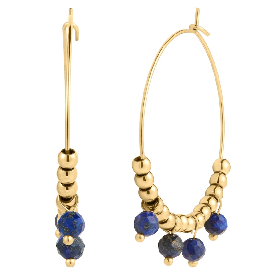 EASTSIDE Kolczyki Stal nierdzewna Żółte złoto Kolczyki koła 1 ct Damski