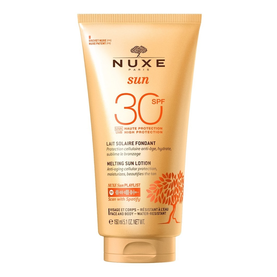 NUXE Sun Mleczko do opalania do twarzy i ciała (w tubce) SPF30 Ochrona przeciwsłoneczna 150 ml