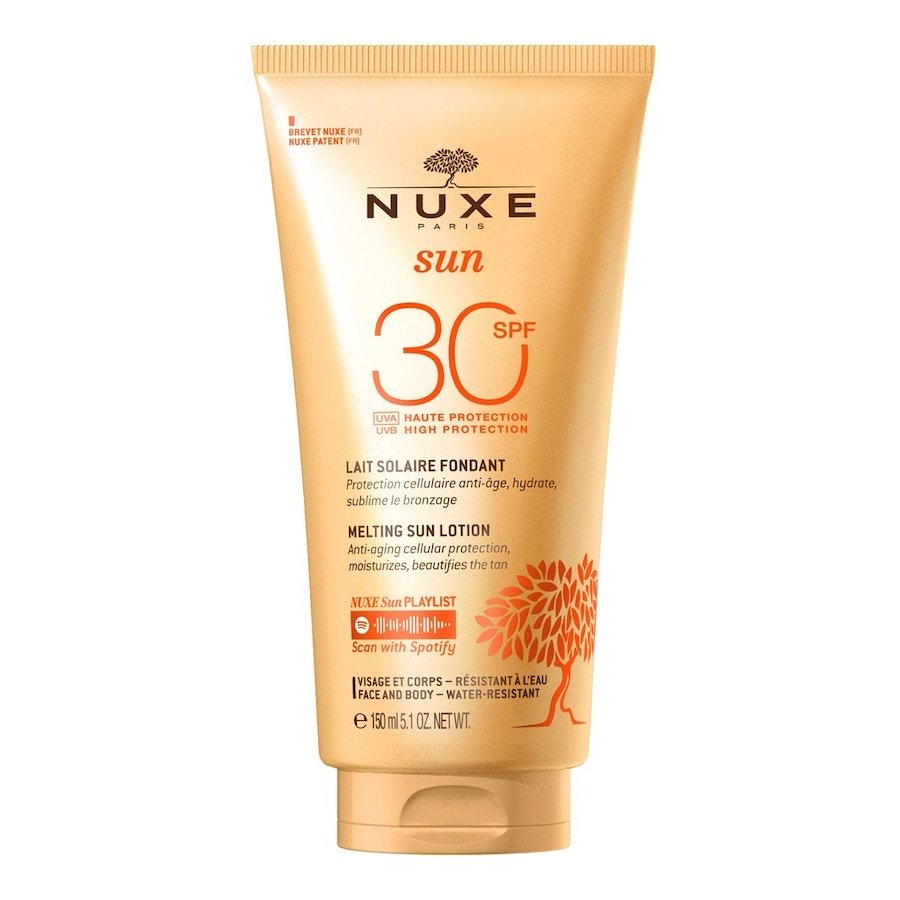 NUXE Sun Mleczko do opalania do twarzy i ciała (w tubce) SPF30 Ochrona przeciwsłoneczna 150 ml