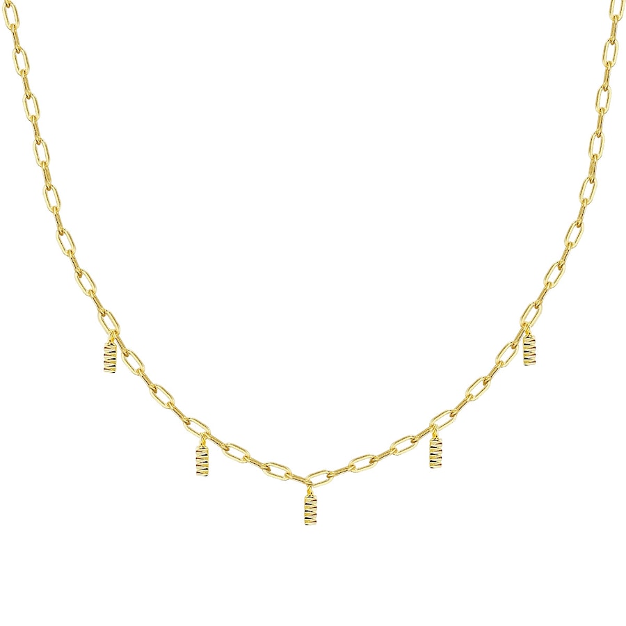 Glanzstücke München Naszyjnik srebrny srebro wysokiej próby żółte złoto Naszyjniki 1 ct Damski