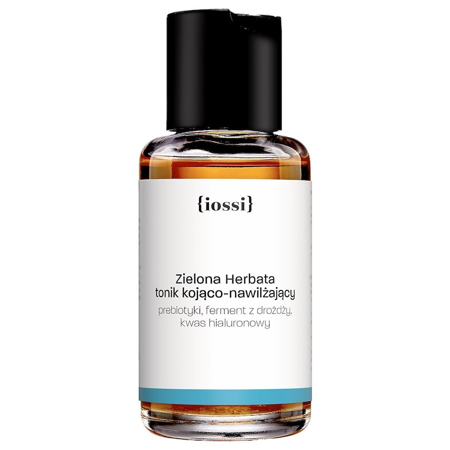 Iossi Zielona Herbata. Tonik kojąco-nawilżający.Prebiotyki, ferment z drożdzy, kwas hialuronowy. Toniki do twarzy 50 ml