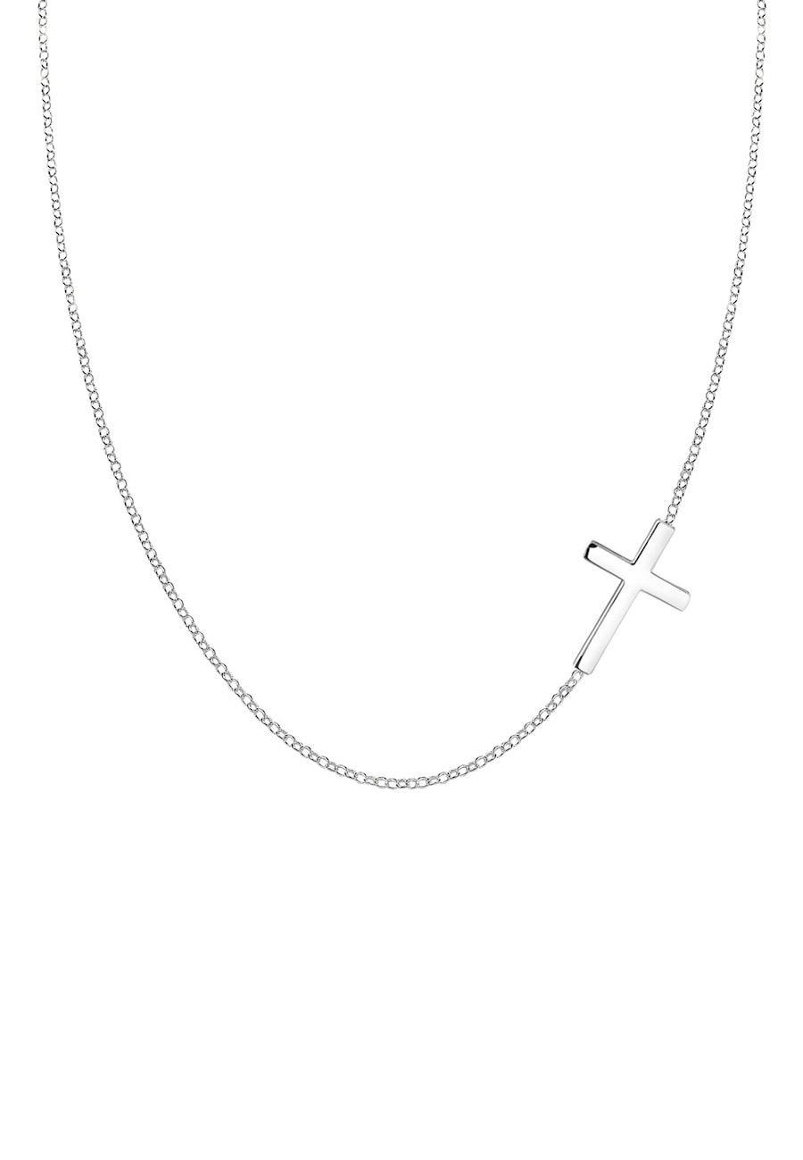 Elli Damski krzyż wisior Religia Basic w pozłacanym srebrze 925 Sterling Silver Naszyjniki 1 ct