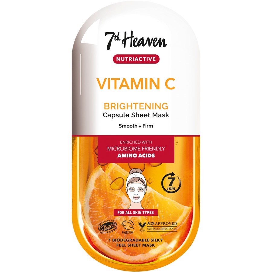 7th. Heaven Vitamin C Brightening Capsule Mask Maseczki rozświetlające 1 ct Damski