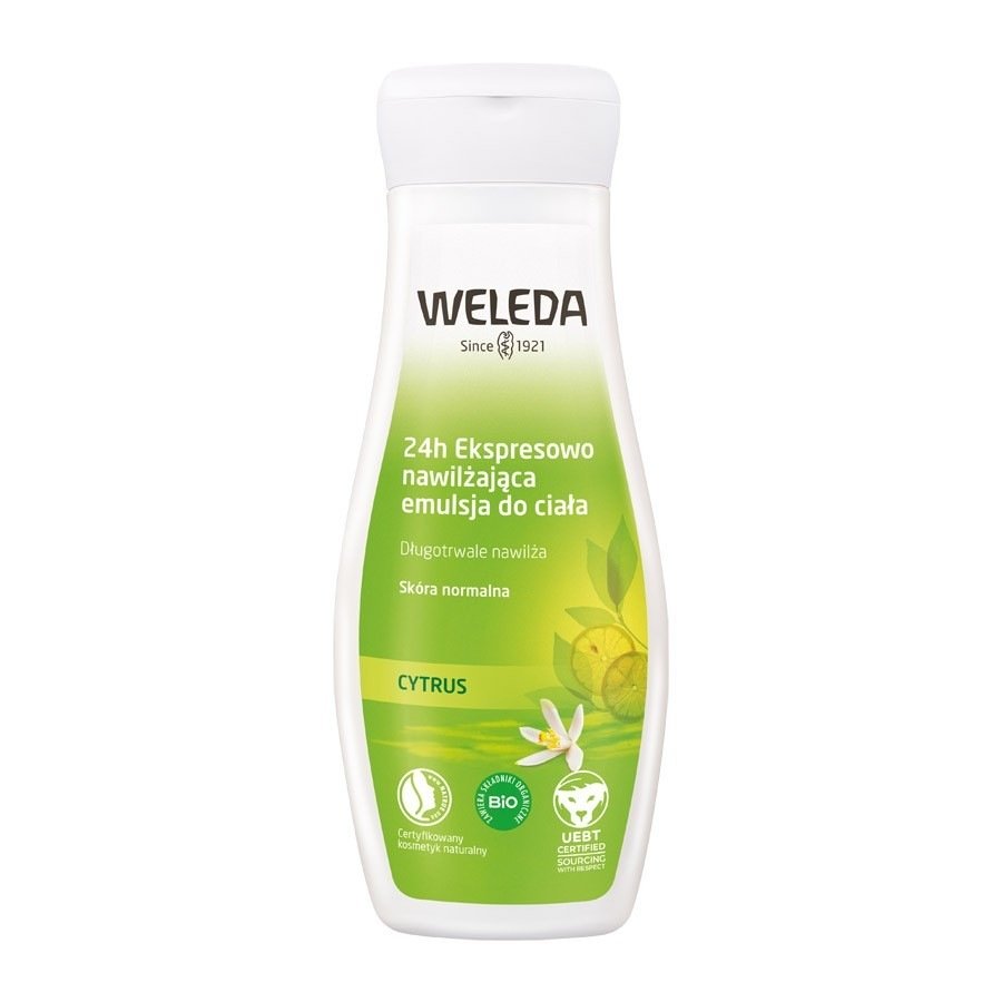 Weleda Citrus 24h Ekspresowa cytrusowa nawilżająca emulsja do ciała Balsamy do ciała 200 ml