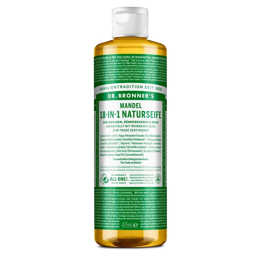 Dr. Bronner's Almond 18-in-1 Nature Soap Mydła 475 ml
