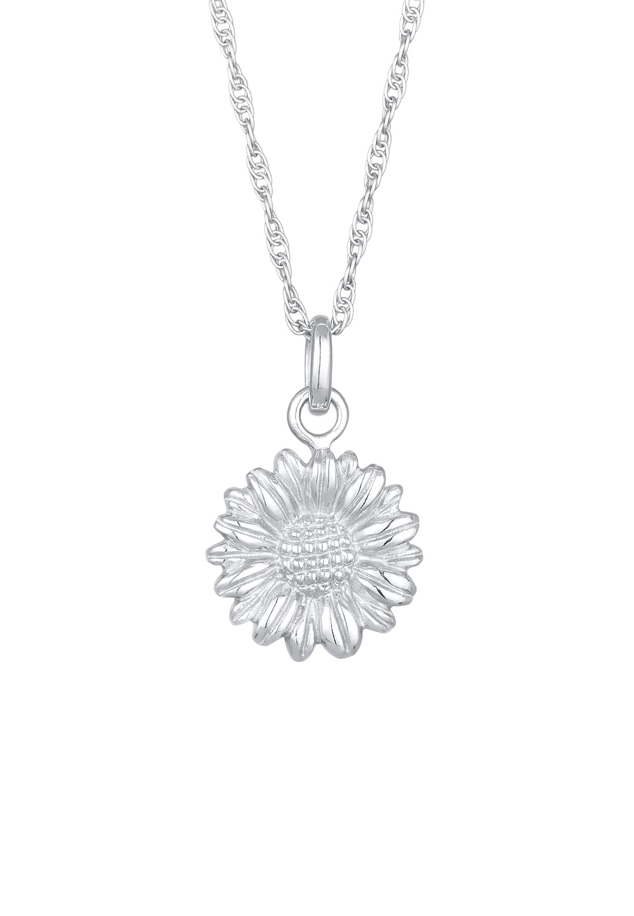 Elli Damski wisiorek stokrotka Summer Boho ze srebra próby 925 Sterling Silver Naszyjniki 1 ct