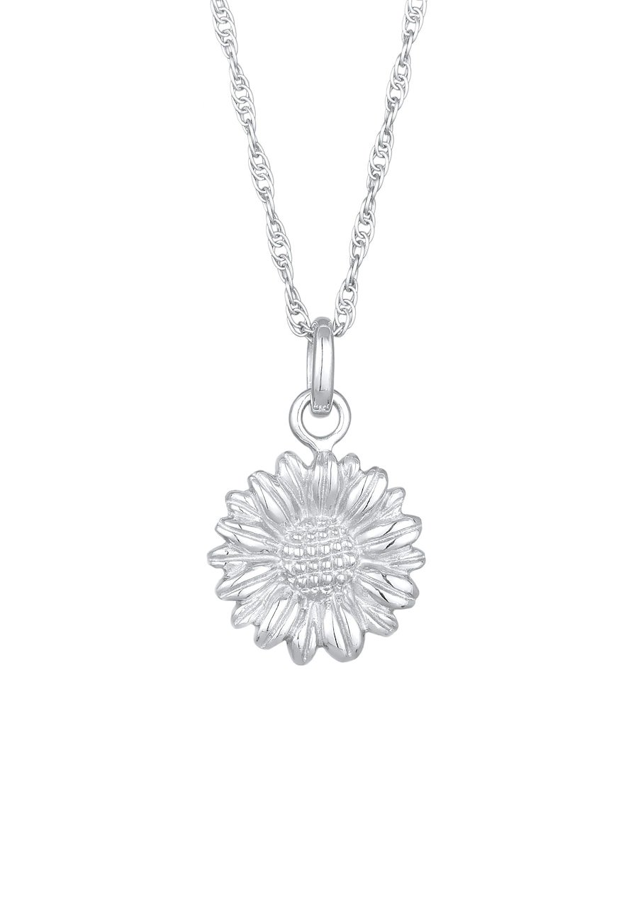 Elli Damski wisiorek stokrotka Summer Boho ze srebra próby 925 Sterling Silver Naszyjniki 1 ct