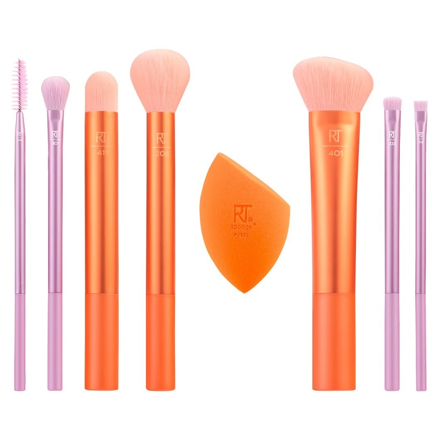 Real Techniques Level Up Brush + Sponge Set Zestawy pędzli do makijażu 1 ct 1 zestaw