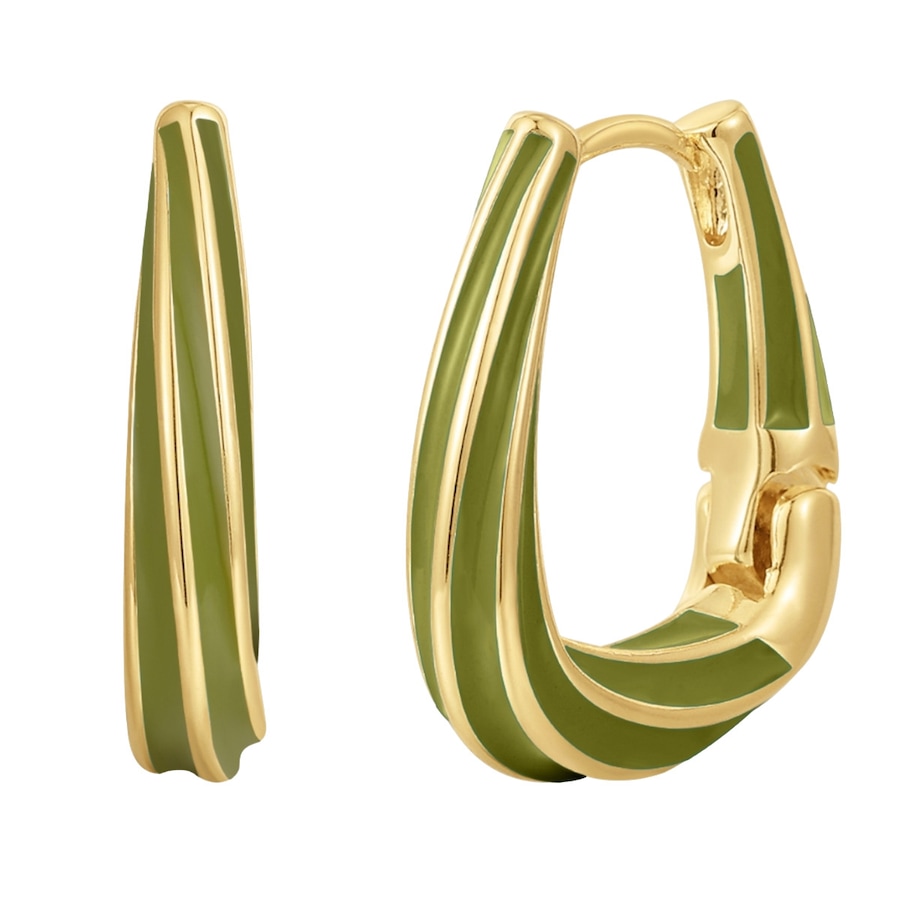 Yokoamii Kolczyki Mosiadz Różowy złoty Kolczyki koła 1 ct Damski