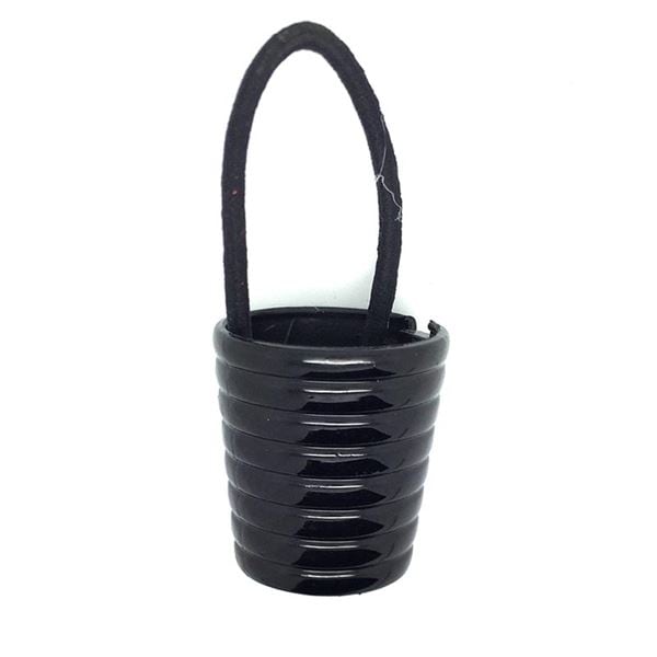 SOHO Klamra na kucyk do włosów z rowkami Gumki do włosów 1 ct Czarny Damski