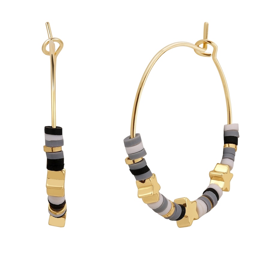 Yokoamii Kolczyki Mosiadz Żółte złoto Kolczyki koła 1 ct Damski