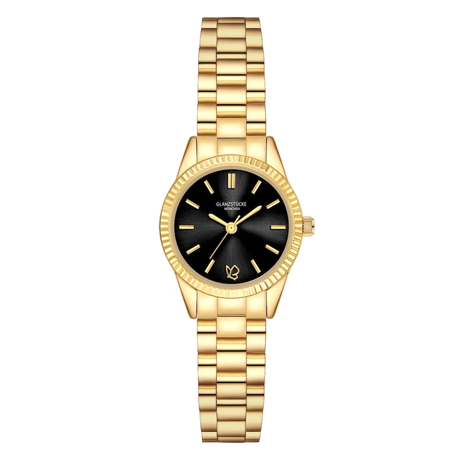Glanzstücke München Zegarek na reke ze stali nierdzewnej w kolorze zlotym Zegarki damskie 1 ct Damski