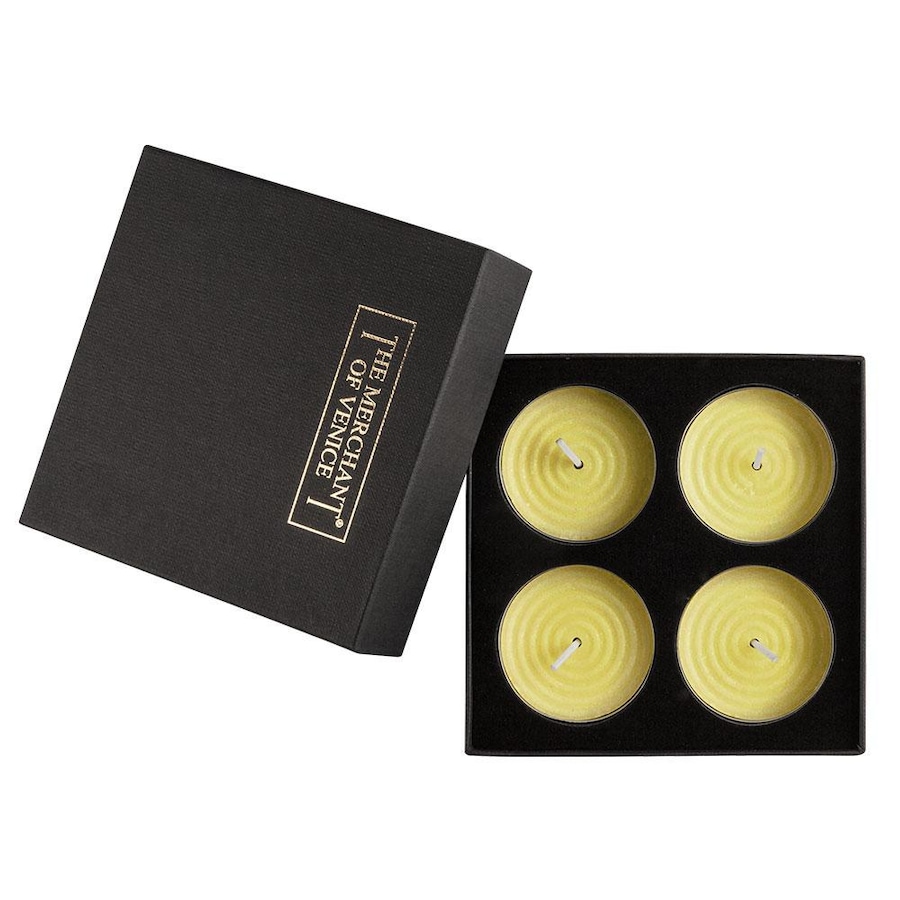 THE MERCHANT OF VENICE Murano Art Home Tealight Orange Flower Świeczki 76 g