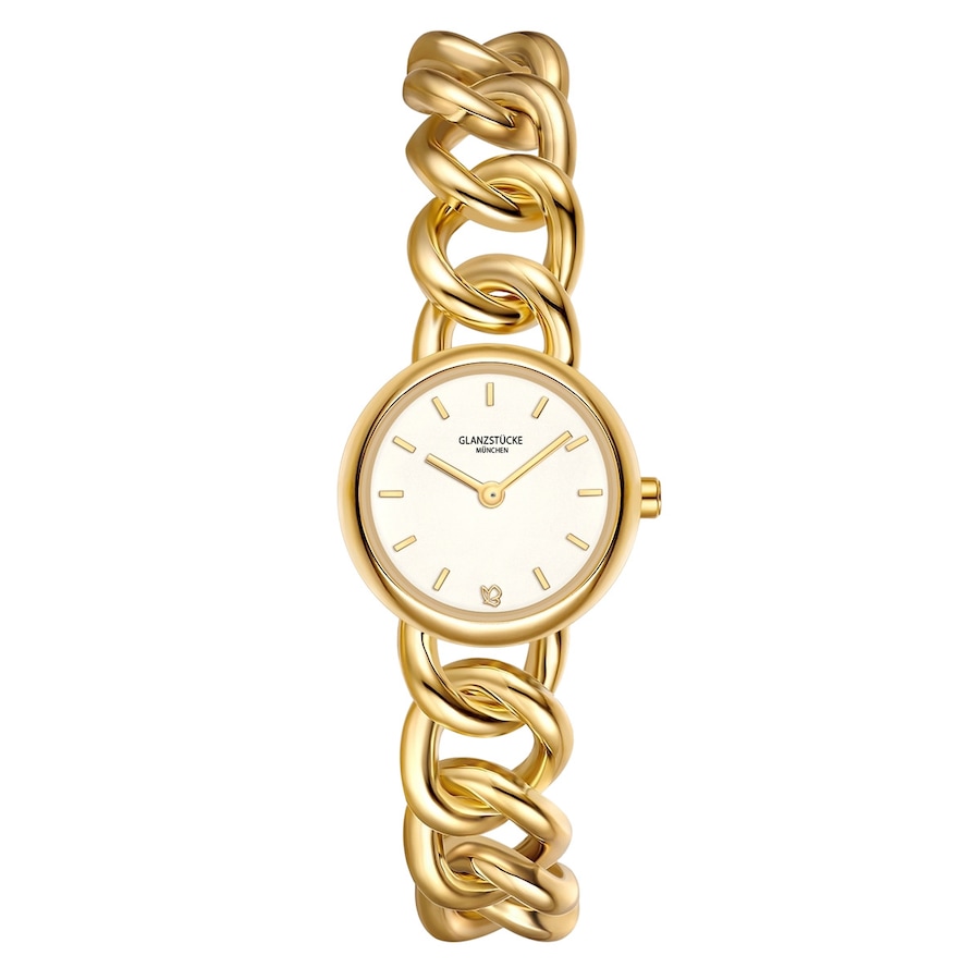 Glanzstücke München Zegarek na reke z metalowej stopu w kolorze zlotym Zegarki damskie 1 ct Damski