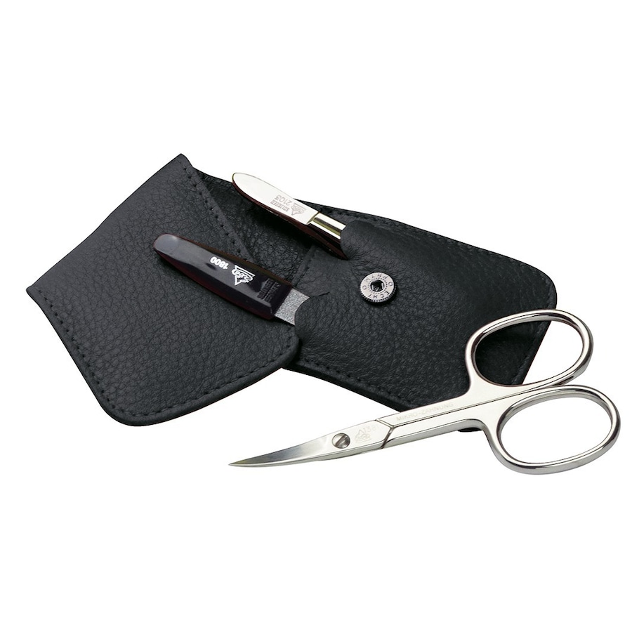 ERBE Manicure Set Pocket Case Range "Siena", black, 3 pcs. Zestawy do manicure 1 ct