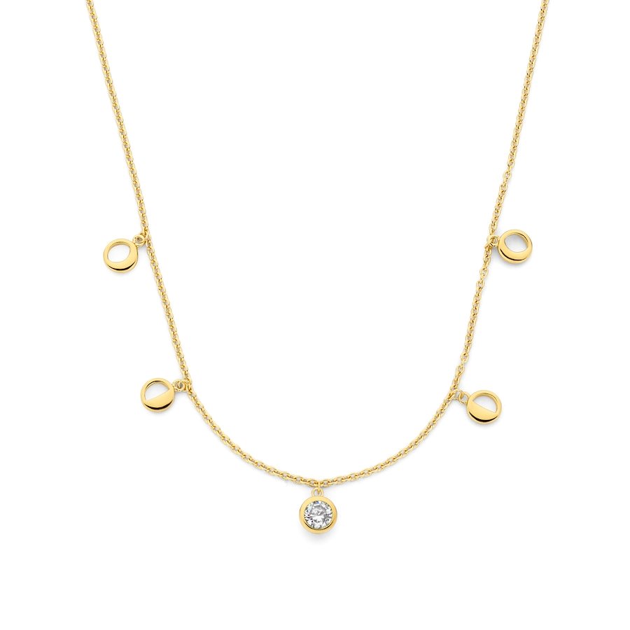 Violet Hamden Naszyjnik Violet Hamden Luna złoty - 925 sterling silver/pozłacany Naszyjniki 1 ct Damski