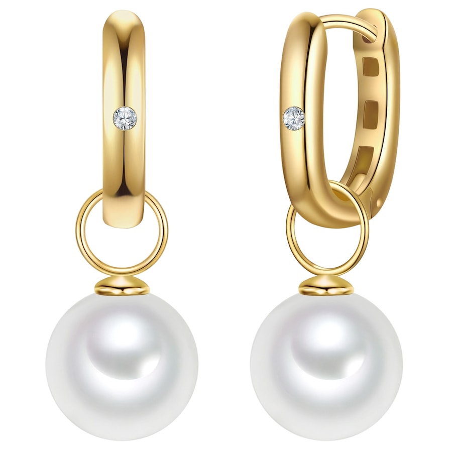 Rafaela Donata Kolczyki z Srebro wysokiej próby w Żółte złoto Kolczyki koła 1 ct Damski