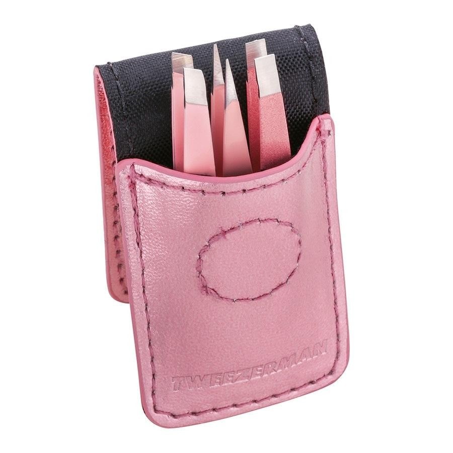 Tweezerman Micro Mini Tweezer Set - Micro Mini Set, Pink Pęsety 1 ct Damski
