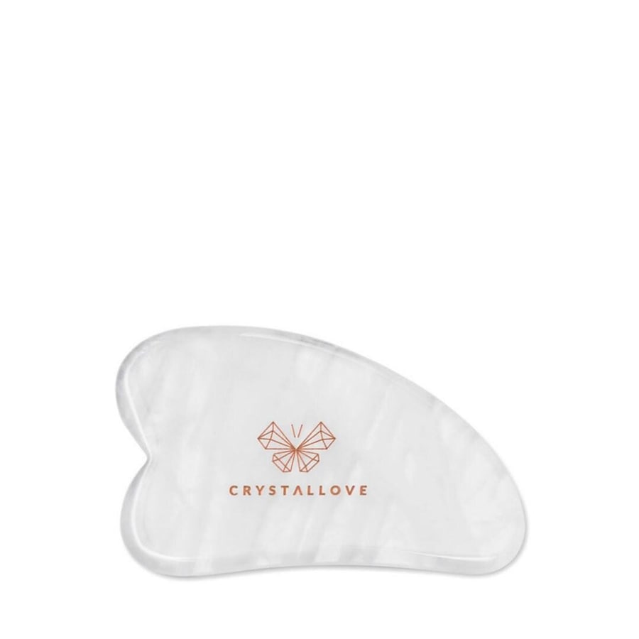 Crystallove Płytka do masażu twarzy Gua Sha z Kryształu Górskiego Urządzenia do masażu twarzy 1 ct