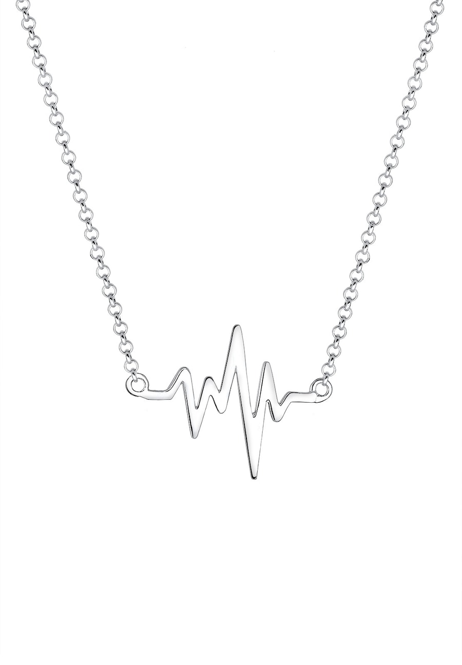 Elli Damski Heartbeat Love w srebrze próby 925 Sterling Silver Naszyjniki 1 ct