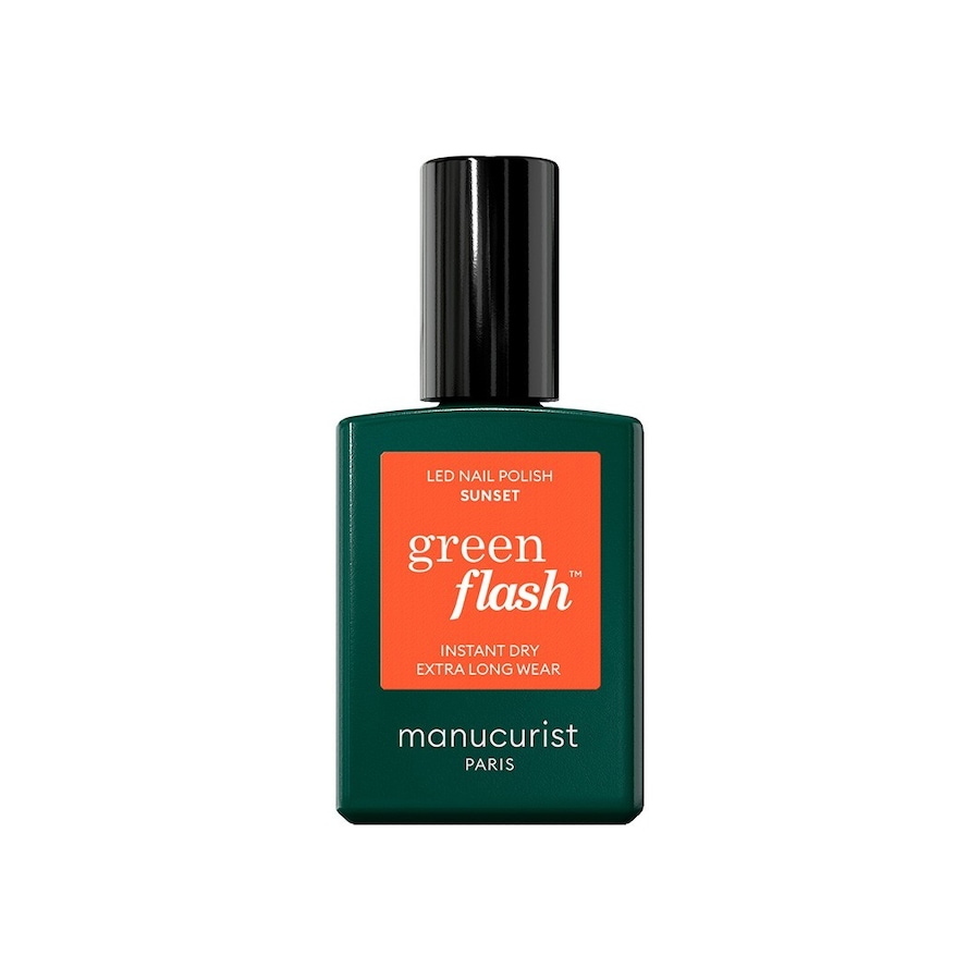 manucurist green flash Flash Instant Dry Extra Long Wear Lakiery do paznokci 15 ml 32109 - ORANGE