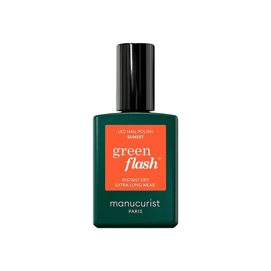manucurist green flash Flash Instant Dry Extra Long Wear Lakiery do paznokci 15 ml 32109 - ORANGE