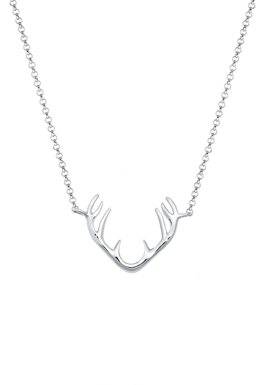 Elli Damski wisiorek z porożem renifera w srebrze próby 925 Sterling Silver Naszyjniki 1 ct