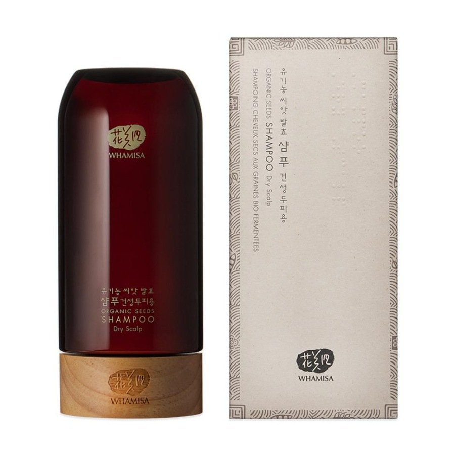 WHAMISA Nawilżający szampon do suchej skóry głowy Organic Seeds Shampoo Dry Scalp Szampony 510 ml