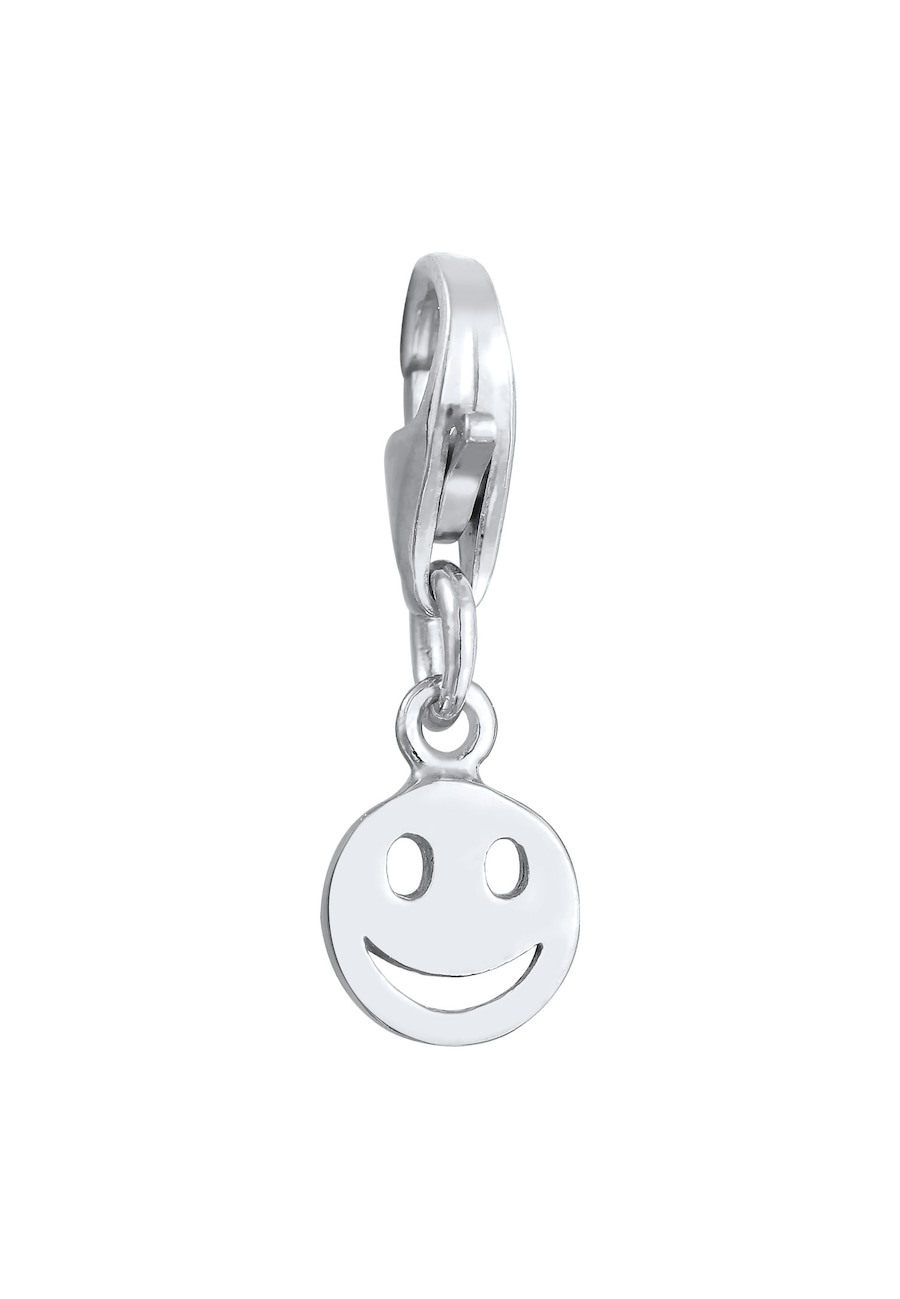 Nenalina Damski Charm z smiling face Basic w srebrze próby 925 Sterling Silver Wisiorki 1 ct