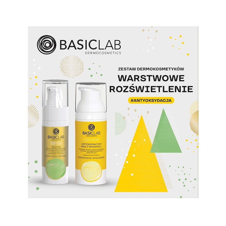 BasicLab ZESTAW WARSTWOWE ROZŚWIETLENIE Kremy przeciwzmarszczkowe 1 ct