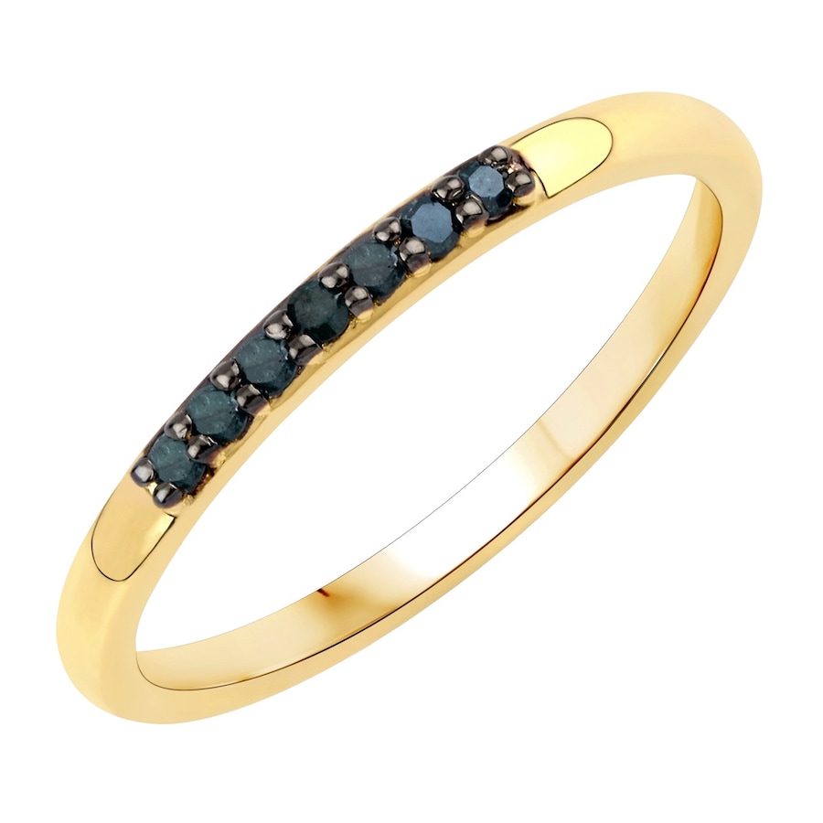 Rafaela Donata Pierścionek Srebro wysokiej próby Żółte złoto Pierścionki 1 ct Damski