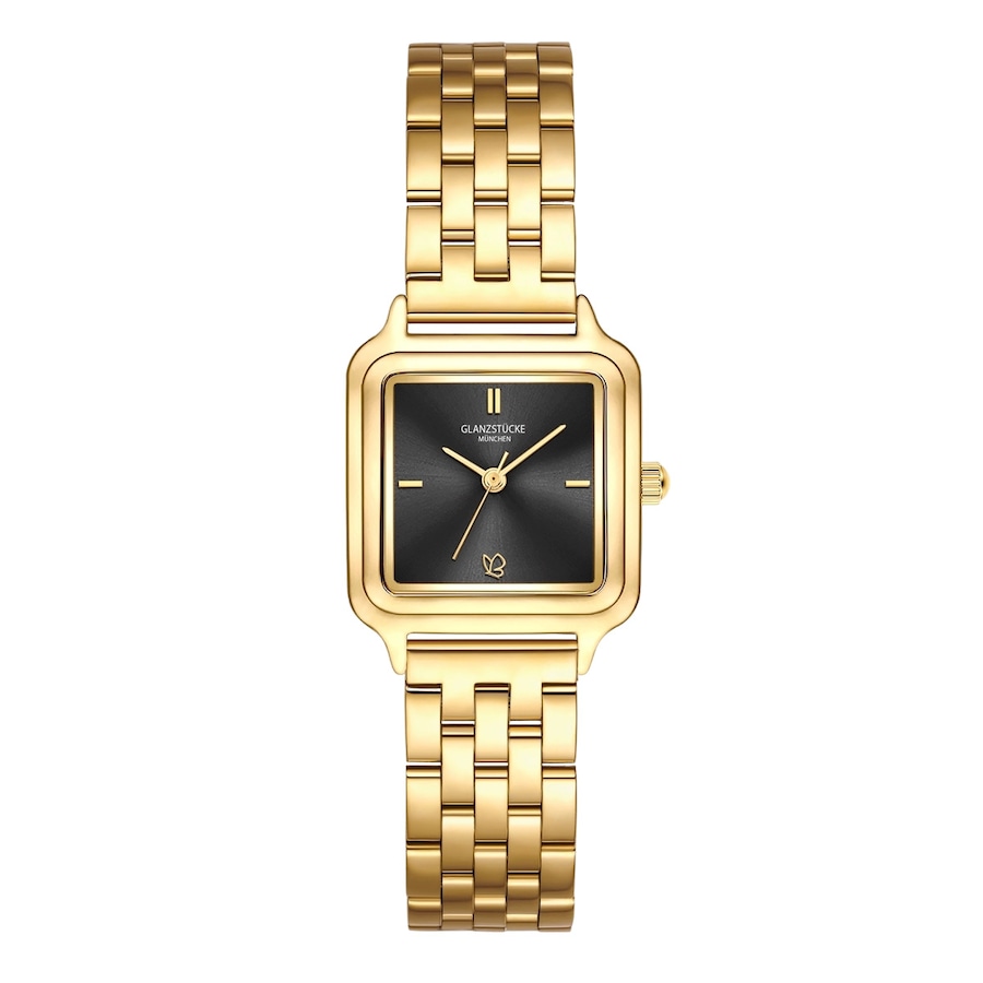 Glanzstücke München Zegarek na reke ze stali nierdzewnej w kolorze zlotym Zegarki damskie 1 ct Damski