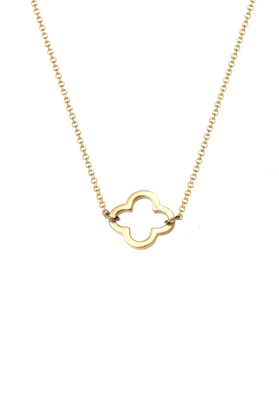 Elli Damska koniczynka filigranowa na szczęście srebro 925 Sterling Silver Naszyjniki 1 ct Damski