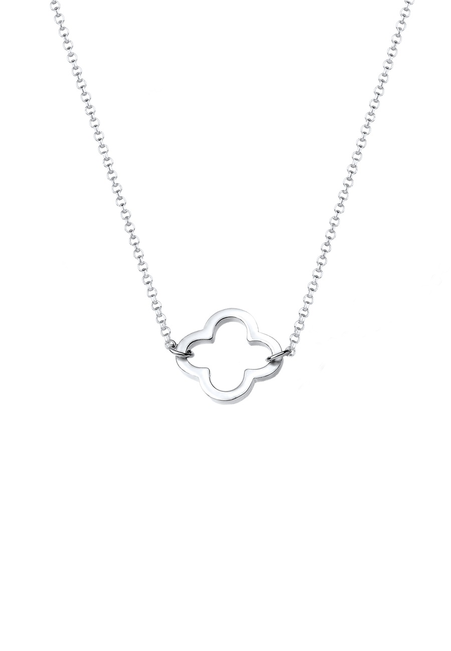 Elli Damska koniczynka filigranowa na szczęście srebro 925 Sterling Silver Naszyjniki 1 ct Damski