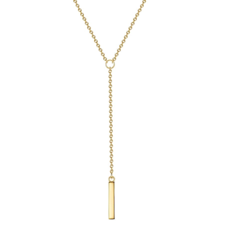 Glanzstücke München Naszyjnik srebrny srebro wysokiej próby żółte złoto Naszyjniki 1 ct Damski