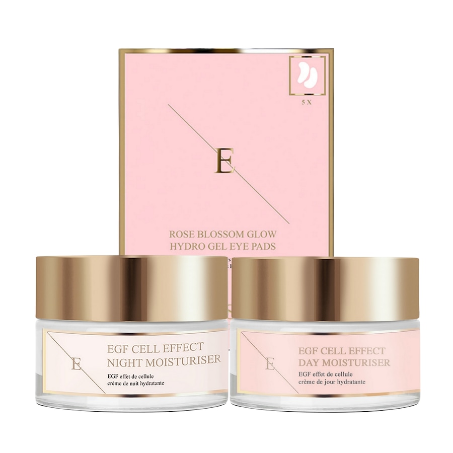 ErthSkin London EGF Duo + Zestaw pod oczy Rose Kremy na noc 1 ct Damski