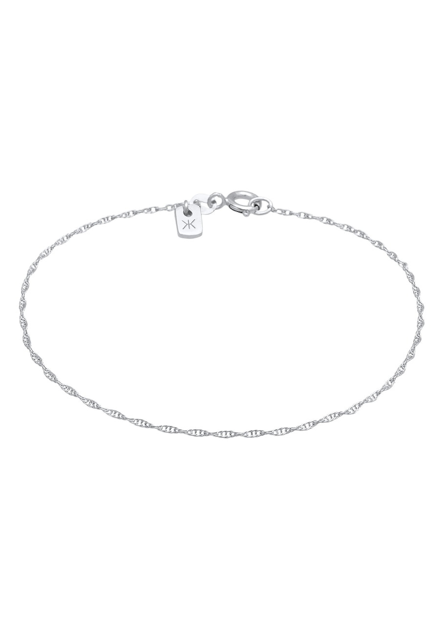 KUZZOI Męska bransoletka Basic Links Twisted ze srebra próby 925 Sterling Silver Biżuteria męska 1 ct Męskie