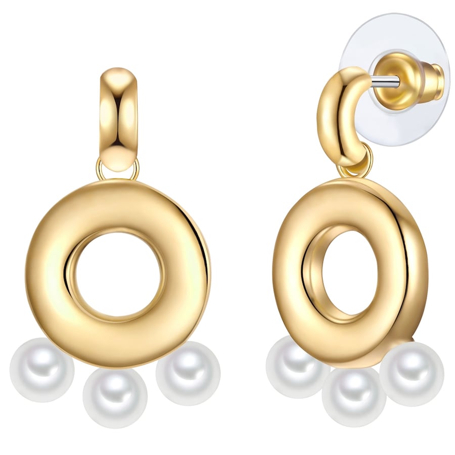 Yokoamii Kolczyki z Stop metali w;"Żółte złoto 1 ct Damski