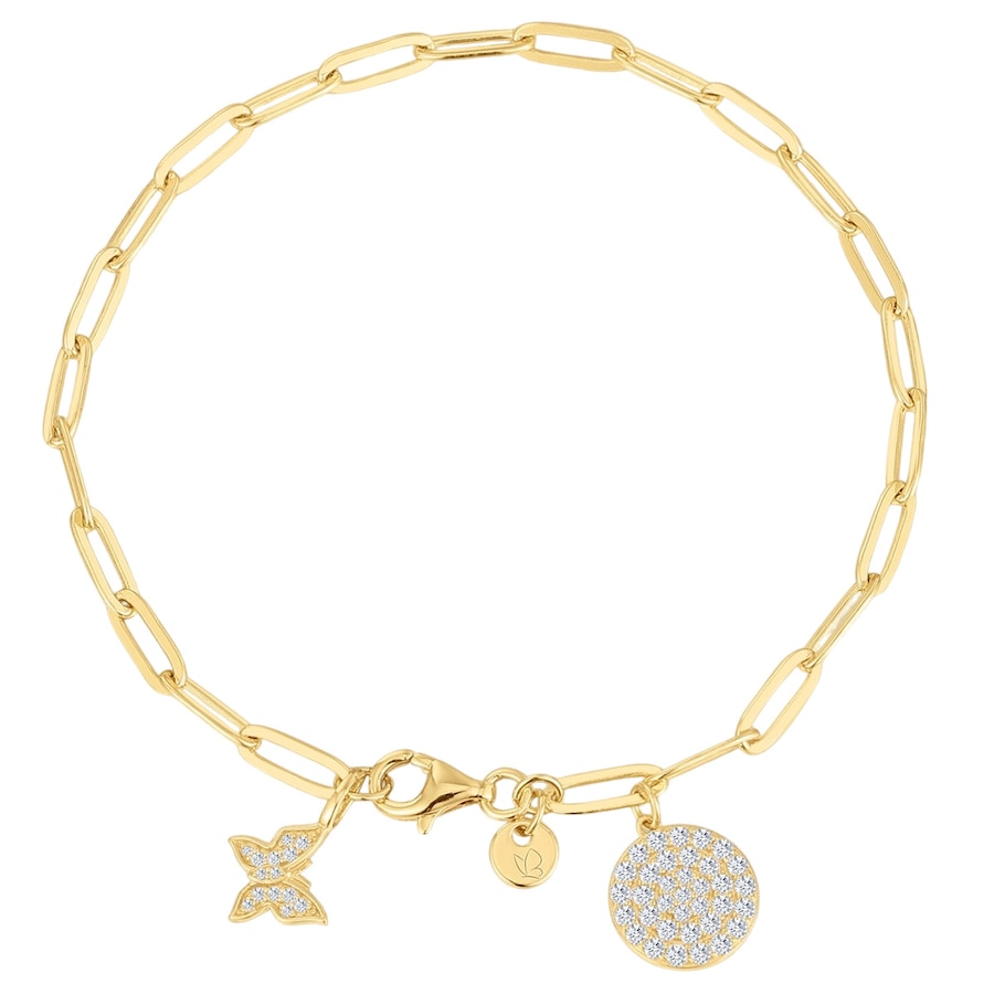 Glanzstücke München Bransoletka z Srebro wysokiej próby w Żółte złoto Bransoletki 1 ct Damski