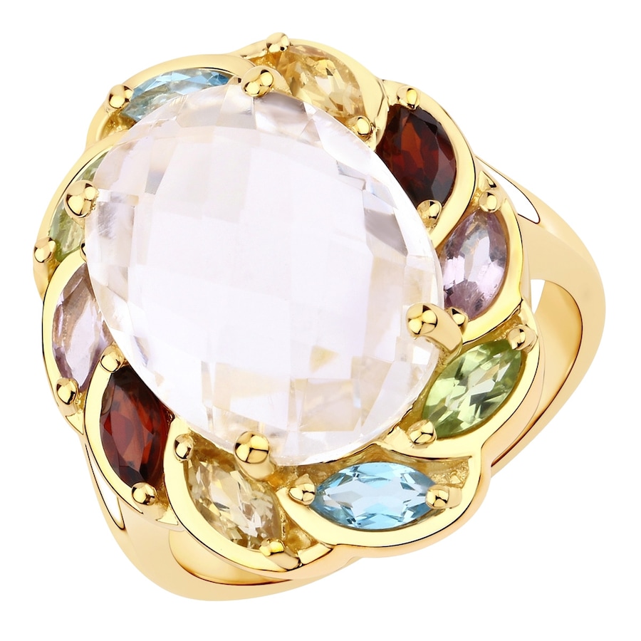 Rafaela Donata Pierścionek Srebro wysokiej próby Żółte złoto Pierścionki 1 ct Damski