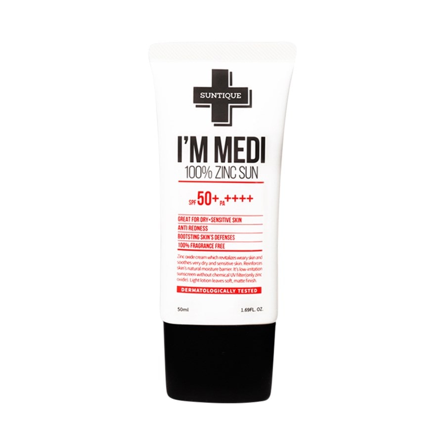Suntique Jestem Medi 100% Zinc Sun Ochrona przeciwsłoneczna 50 ml Damski