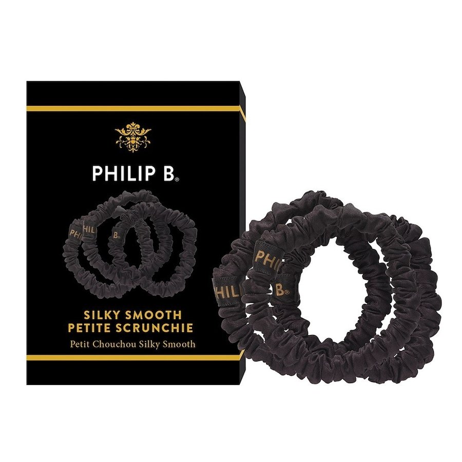 Philip B. Petite Black Scrunchie Gumki do włosów 1 ct