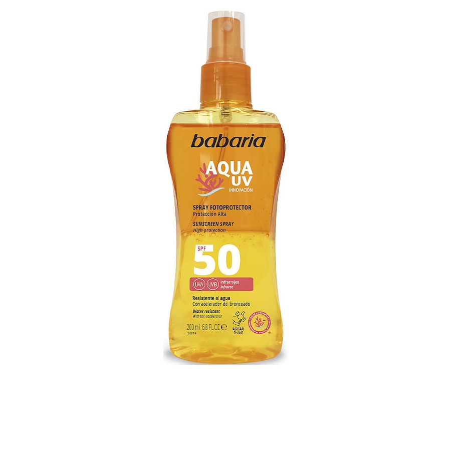 Babaria SOLAR AQUA UV SPF50 dwufazowy Ochrona przeciwsłoneczna 200 ml Damski