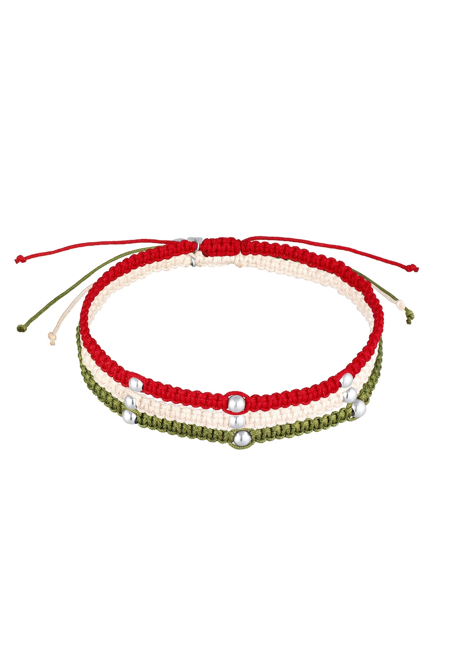 KUZZOI Męski zestaw Football Fan Germany z nylonu ze srebra próby 925 Biżuteria męska 1 ct Męskie